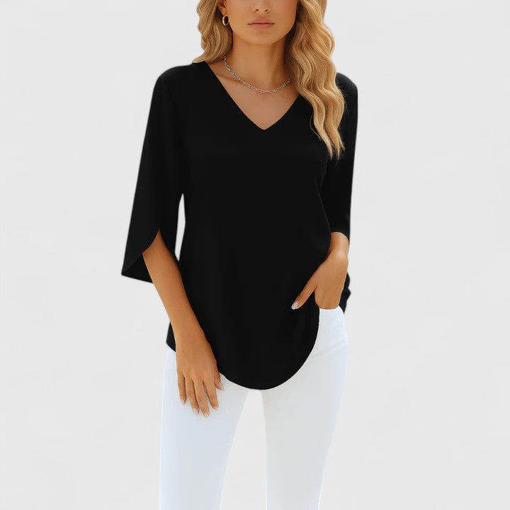 Violetta™ | Sofistikerad V-ringad Blus