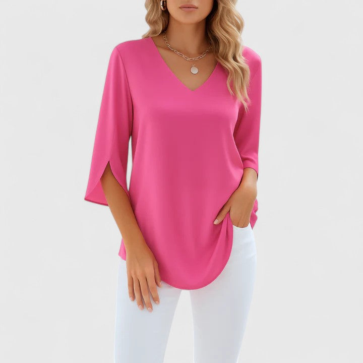 Violetta™ | Sofistikerad V-ringad Blus