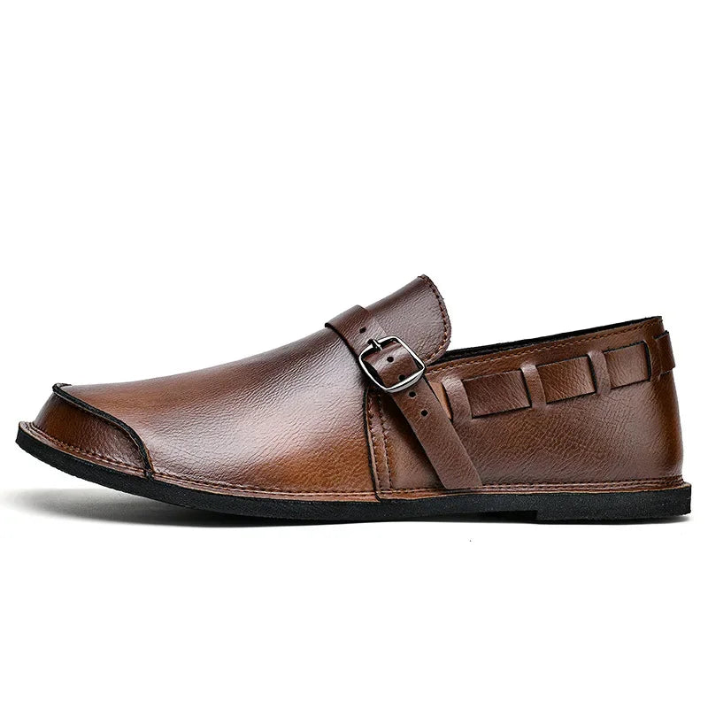 Lorenzo Vitale Spännbara Läder Loafers