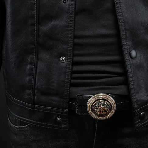 Darius | Premium Läder Motorcykelstil Jacka