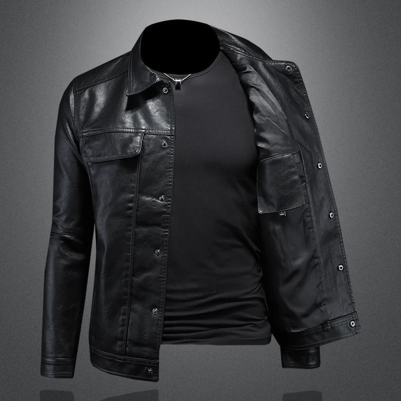 Darius | Premium Läder Motorcykelstil Jacka