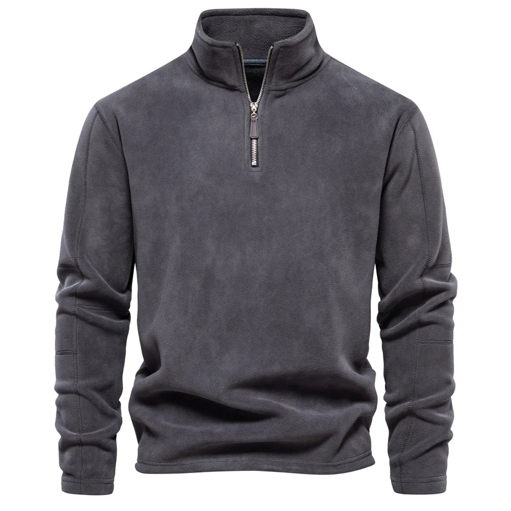 Emil | Varm Fleece Tröja med Dragkedja