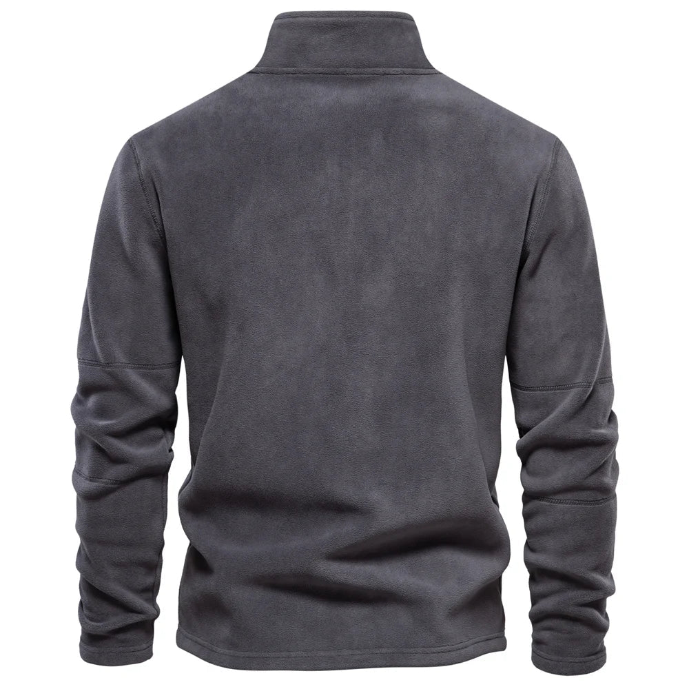 Emil | Varm Fleece Tröja med Dragkedja