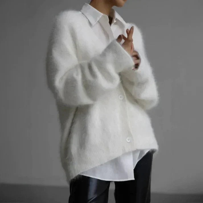 Scottie | Dam V-ringad avslappnad cardigan