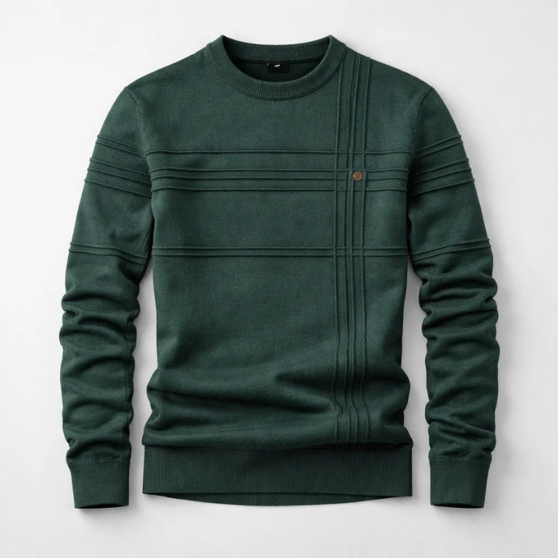 Hudson Grid-Knit Bomullströja