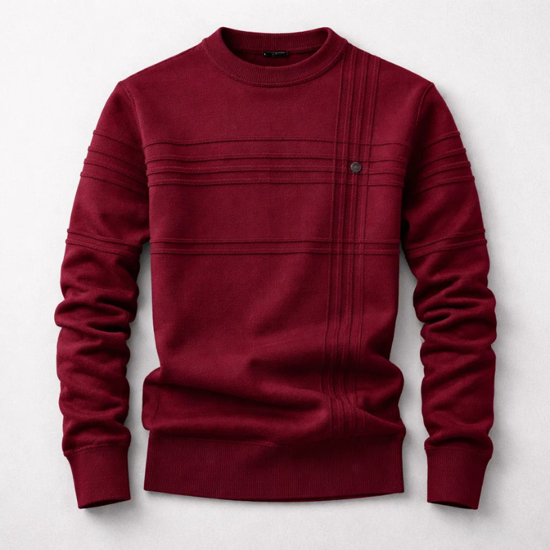 Hudson Grid-Knit Bomullströja