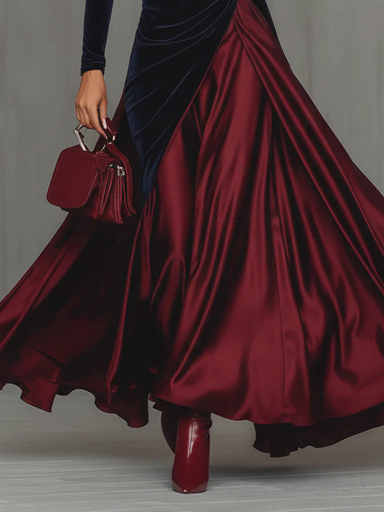 Lira | Bicolor Long Dress
