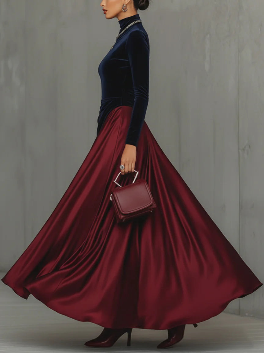Lira | Bicolor Long Dress