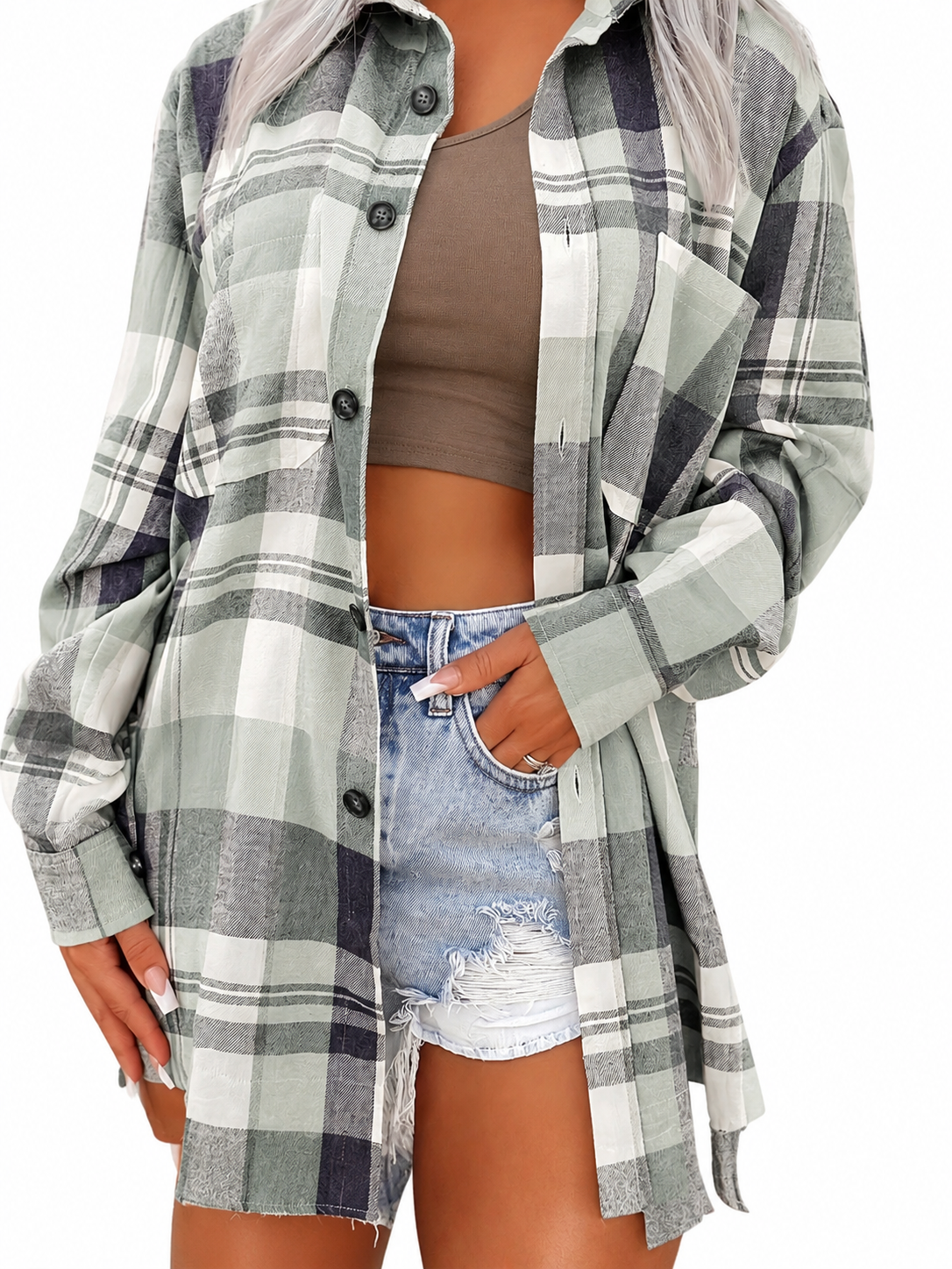 Camisa de verano de mangas largas para mujeres