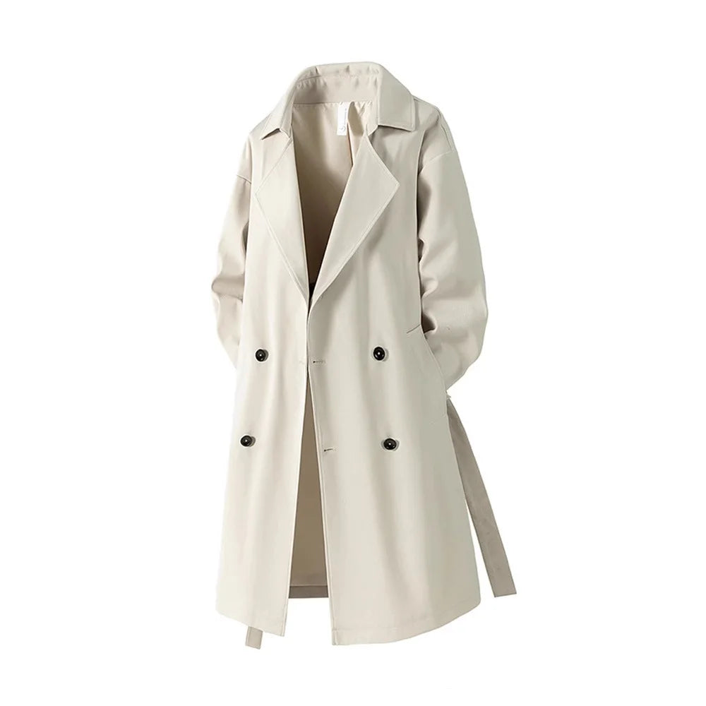 Herrars Vattentät Trench Coat | Vintage Höstmode Nödvändighet