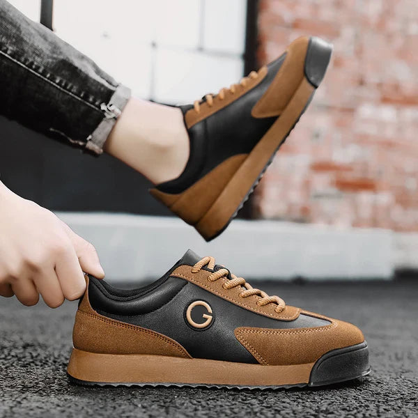Goldmere Klassiska Läder Sneakers