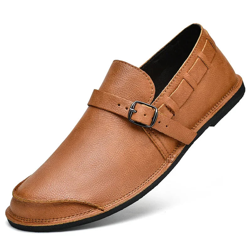 Lorenzo Vitale Spännbara Läder Loafers