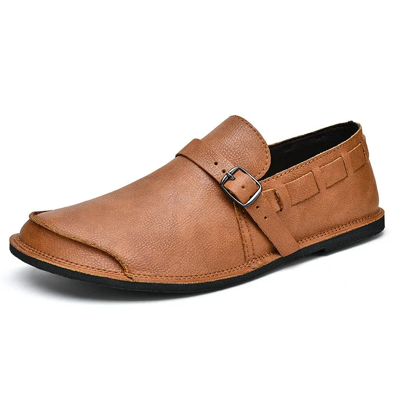 Lorenzo Vitale Spännbara Läder Loafers