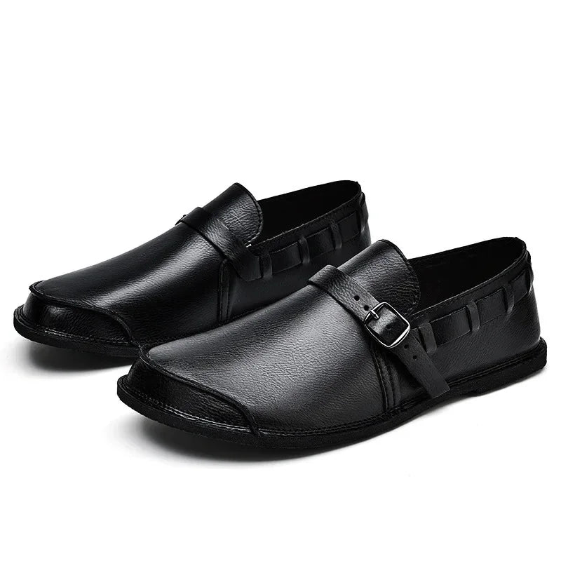 Lorenzo Vitale Spännbara Läder Loafers