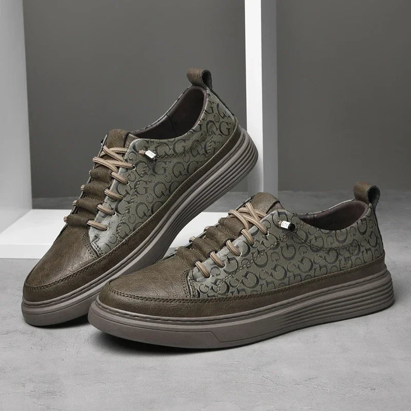Giuliano Italienska Läder Sneakers