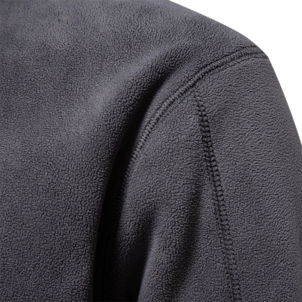 Emil | Varm Fleece Tröja med Dragkedja