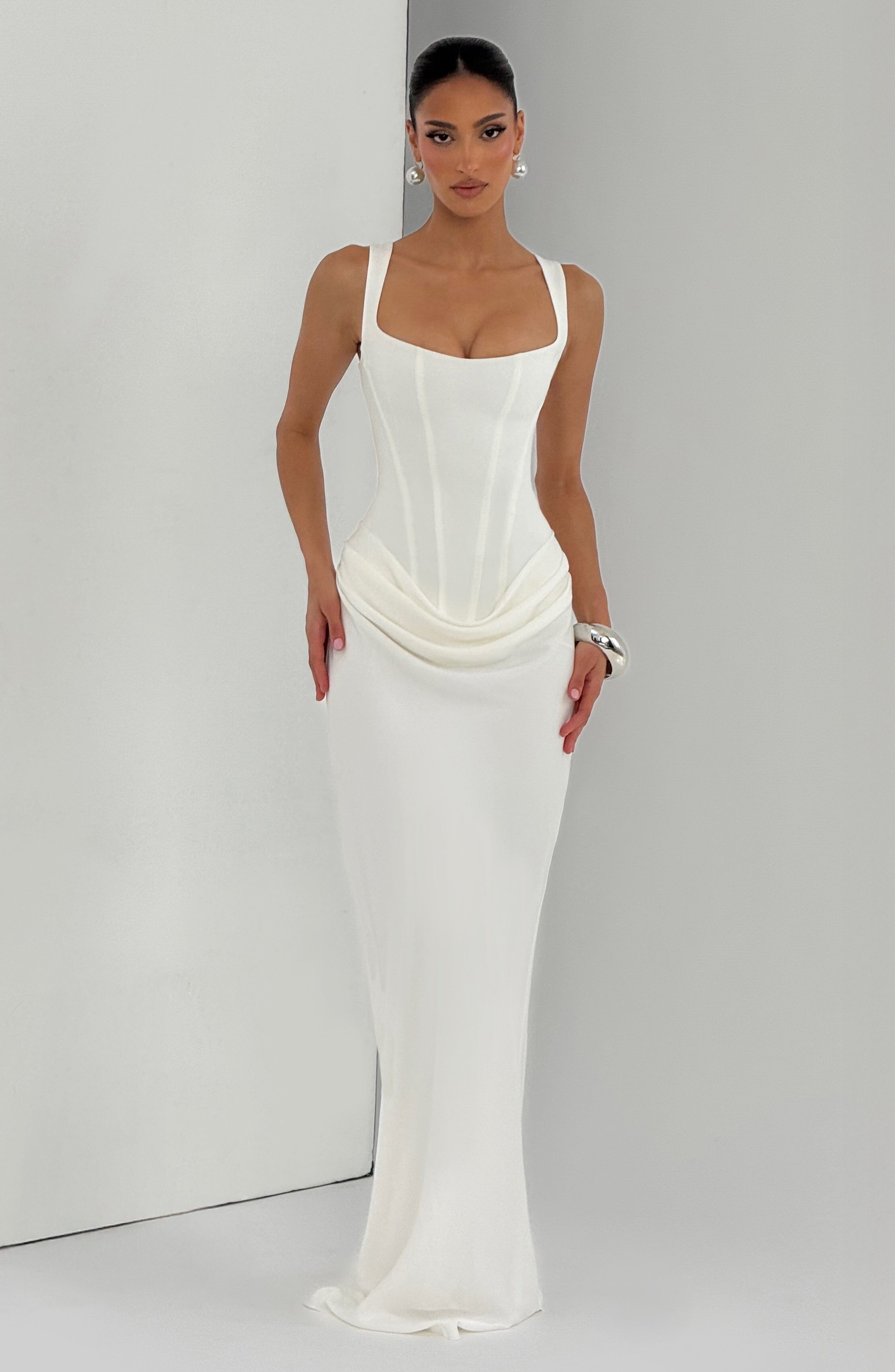 Leonor | Square Neck Maxi Dress