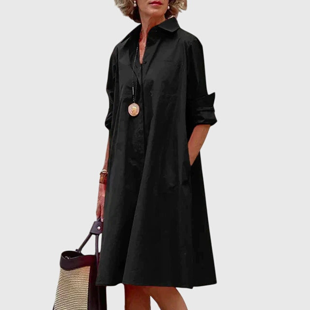 Paige™ - Elegant Klänning Med Fickor