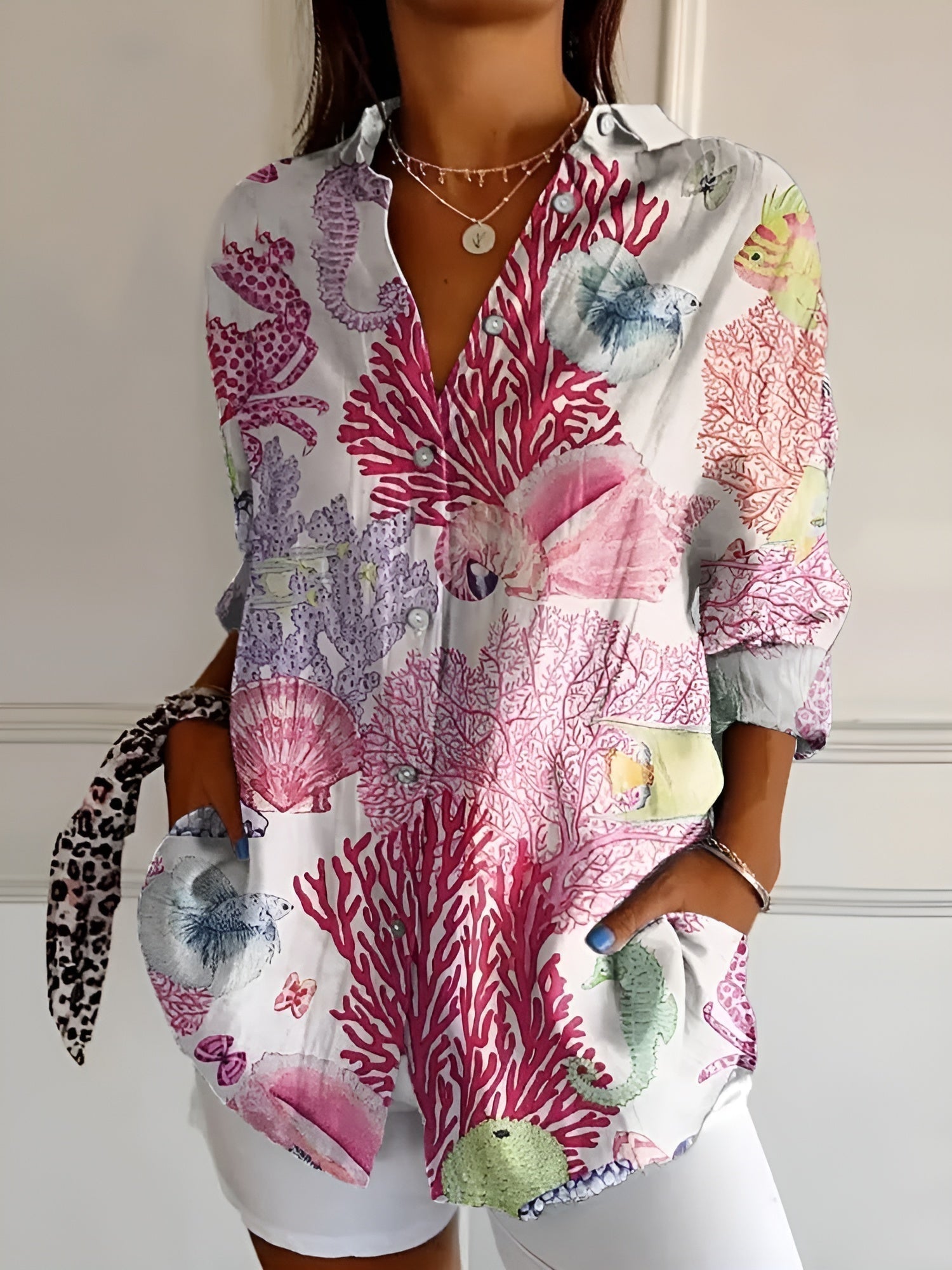 Maia | Blommig Komfort Blus