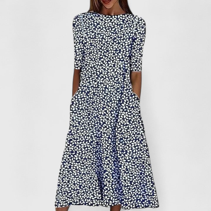 Sarah | Elegant Midi Klänning